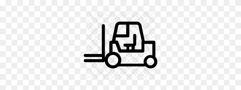 256x256 Premium Forklift Truck Icon Download Png - Forklift PNG