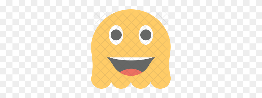 256x256 Premium Ghost Emoji Icon Download Png - Ghost Emoji PNG