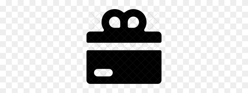256x256 Значок Премиум Подарочная Коробка Скачать Png - Черный Ящик Png