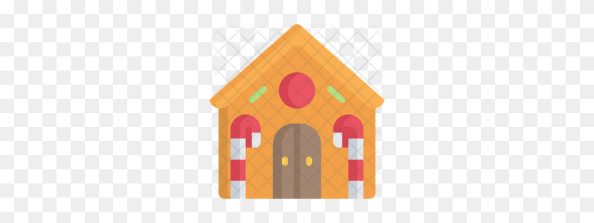 256x256 Premium Gingerbread House Icon Descargar Png - Gingerbread House Png
