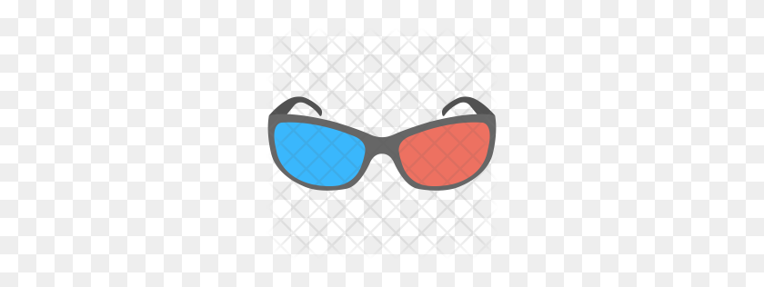 256x256 Premium Glasses Icon Download Png - 3d Glasses PNG
