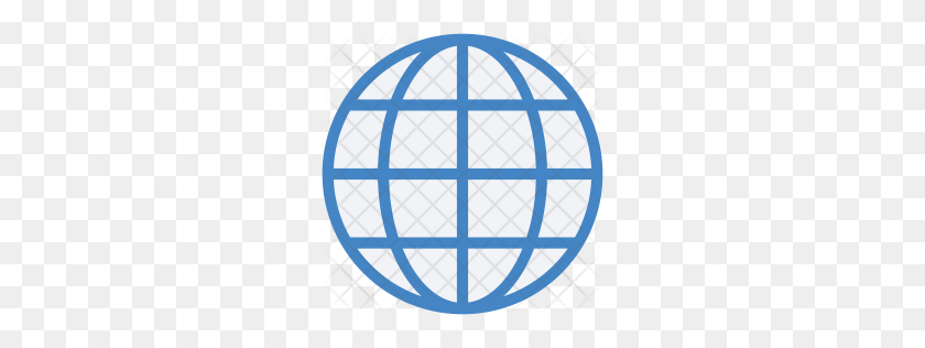 256x256 Premium Globe Icon Download Png - Globe Icon PNG