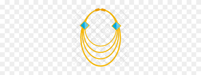 256x256 Premium Gold Necklace Icon Download Png - Gold Necklace PNG