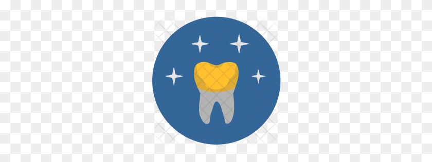 256x256 Premium Gold Teeth Icon Download Png - Gold Teeth PNG