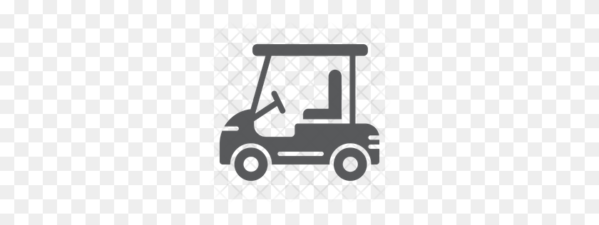 256x256 Premium Golf Car Icon Download Png - Golf Cart PNG