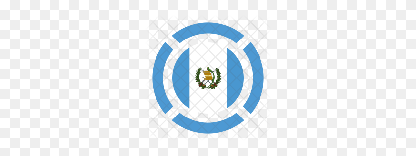 256x256 Значок Премиум Гватемала Скачать Png - Флаг Гватемалы Png