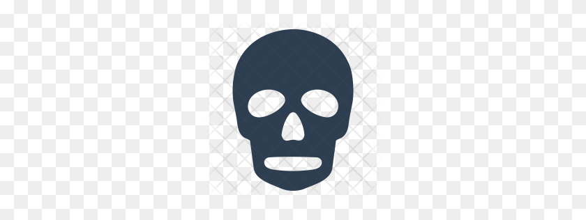 256x256 Premium Halloween Skull Icon Download Png - Skull Face PNG