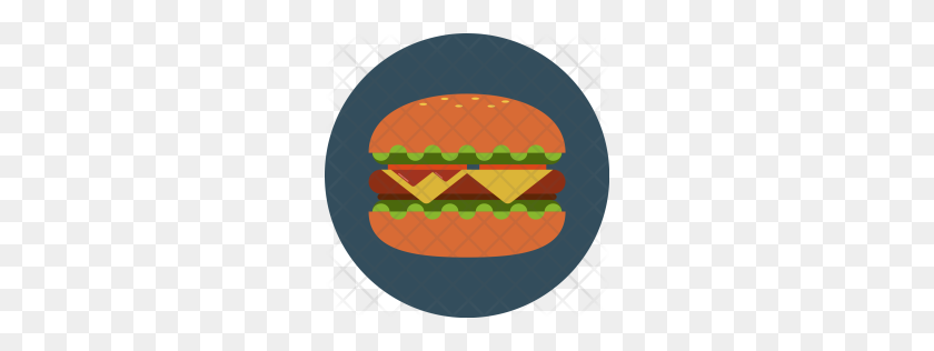 256x256 Premium Hamburger, Cheeseburger, Fastfood, Food, Sandwich, Hunger - Cheeseburger PNG