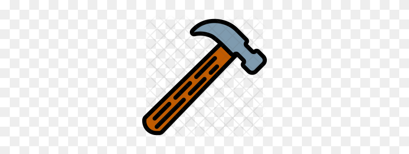 256x256 Premium Hammer Icon Download Png - Hammer And Nails Clipart