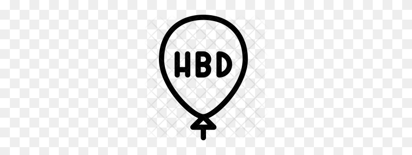 256x256 Premium Happy Birthday Balloon Icon Download Png - Birthday Icon PNG