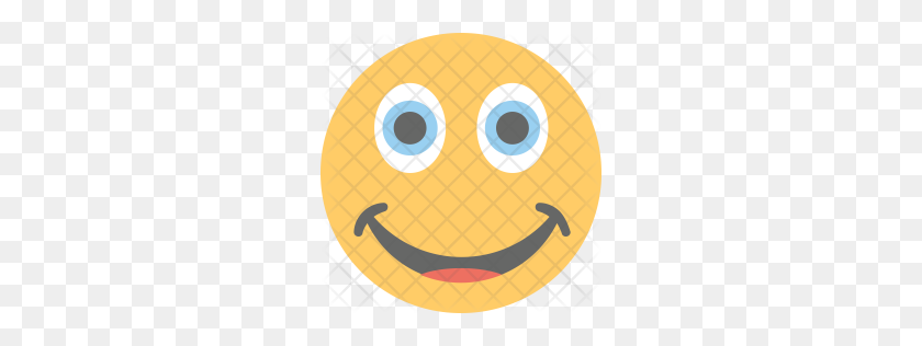 256x256 Значок Премиум Happy Emoji Скачать Png - Счастливый Emoji Png