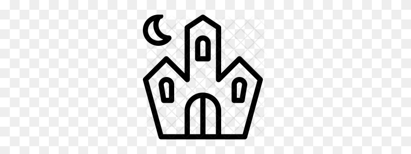 256x256 Premium Haunted House Icon Download Png - Haunted House PNG