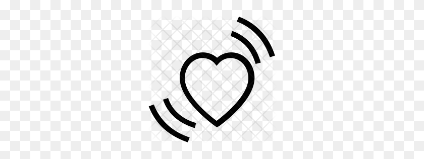 256x256 Premium Heart Waves Icono Descargar Png - Patrón De Corazón Png