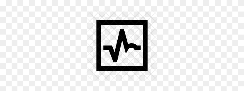 256x256 Значок Премиум Мониторинг Сердечного Ритма Скачать Png - Пульс Png
