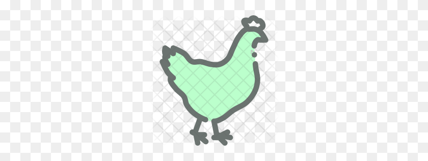 256x256 Значок Курица Премиум Скачать Png, Форматы - Курица Png