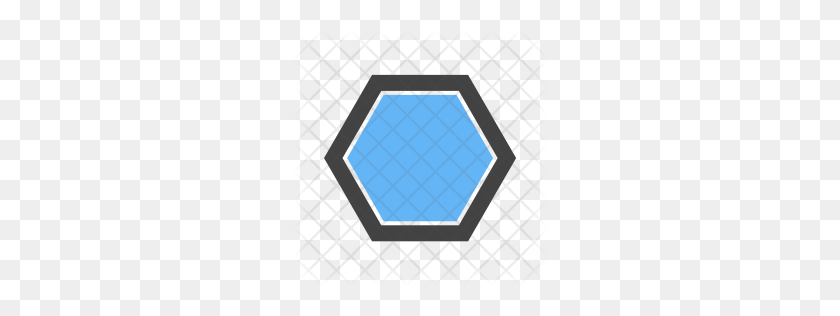 256x256 Premium Hexagon Icon Download Png - Hexagon Pattern PNG