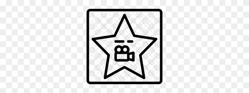 256x256 Значок Премиум Голливудская Звезда Скачать Png - Голливуд Png