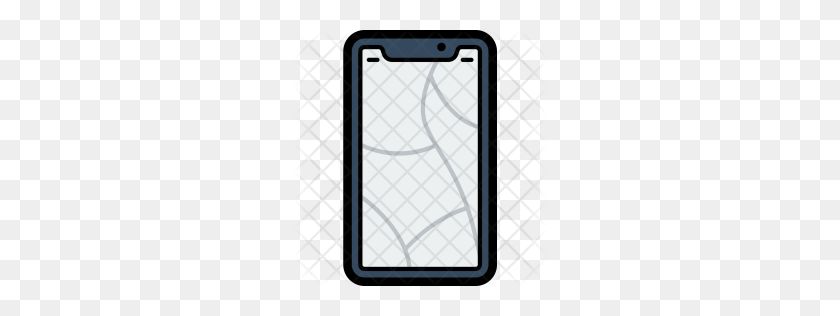 256x256 Premium Home Screen Icon Download Png - Cracked Screen PNG