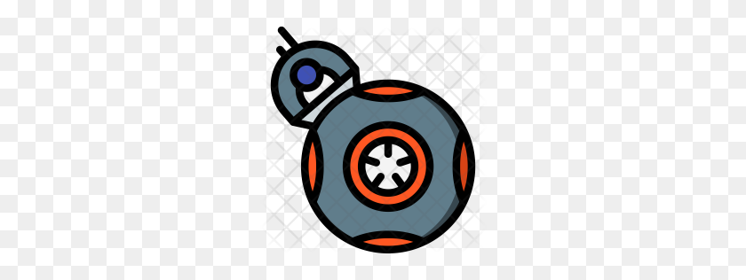 256x256 Premium Icon Download Png, Formats - Bb8 PNG