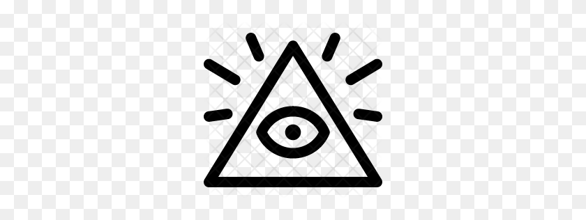 256x256 Premium Illuminati Icono Descargar Png - Illuminati Eye Png