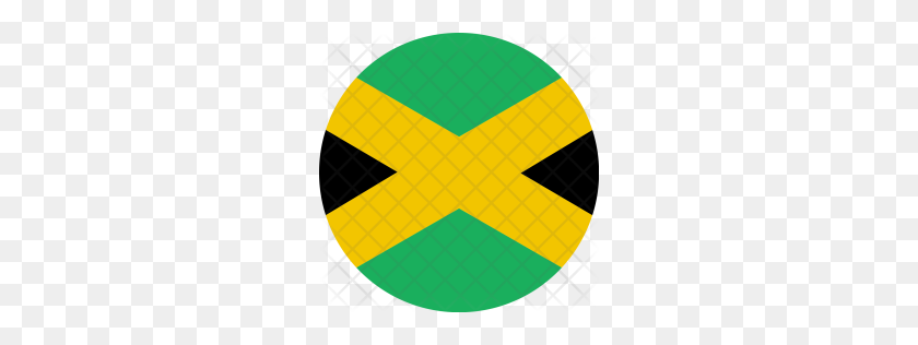 256x256 Премиум Ямайка, Флаг, Мир, Значок Нации Скачать Png - Флаг Ямайки Png
