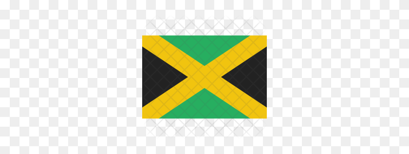 256x256 Значок Премиум Ямайка Скачать Png - Флаг Ямайки Png