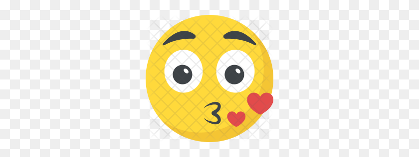 256x256 Premium Kissing Emoji Icon Descargar Png - Kiss Emoji Png