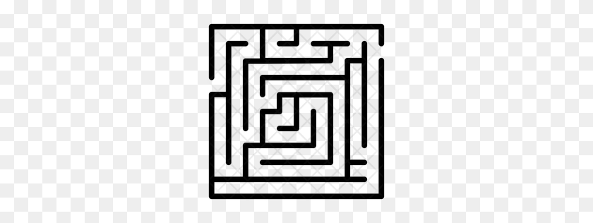 256x256 Premium Labyrinth Icon Download Png - Maze PNG