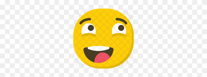 256x256 Premium Laughing Emoji Expression Icon Download Png - Sick Emoji PNG
