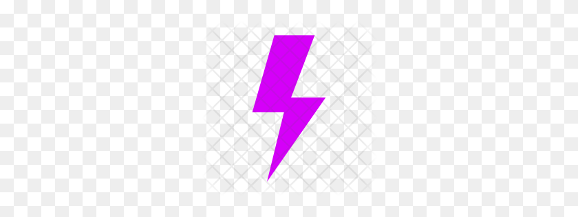 256x256 Premium Lightning Bolt Icon Download Png - Purple Lightning PNG