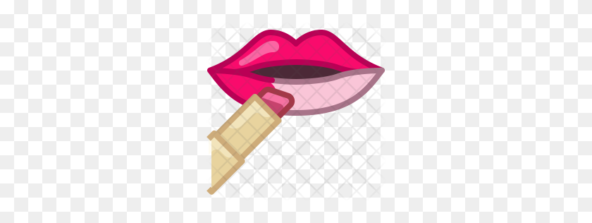 256x256 Premium Lips Icon Download Png - Lipstick Mark PNG