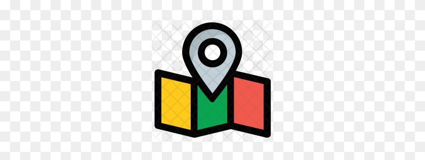 256x256 Premium Location Map Icon Download Png - Map Icon PNG