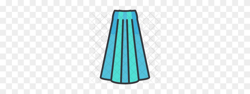 256x256 Premium Long Skirt Icon Download Png - Skirt PNG