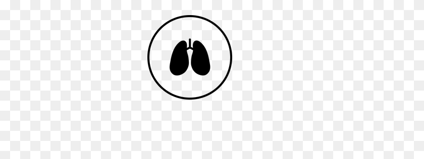 256x256 Premium Lungs Icon Download Png - Lungs Clipart Black And White