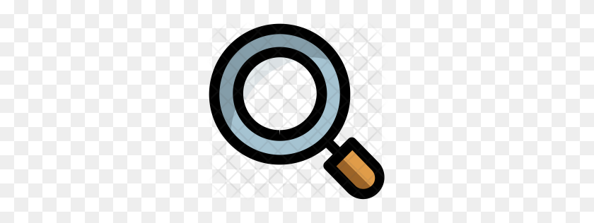 256x256 Premium Magnifying Glass Icon Download Png - Magnifying Glass Icon PNG