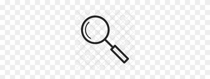 256x256 Premium Magnifying Glass Icon Download Png - White Magnifying Glass Icon PNG
