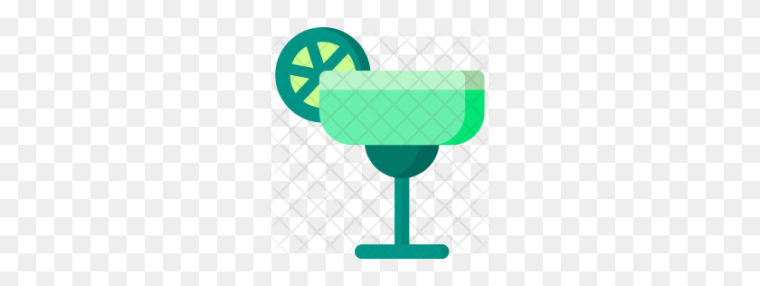 256x256 Premium Margarita, Alcohol, Cocktail, Beverage, Drink, Glass Icon - Margarita PNG