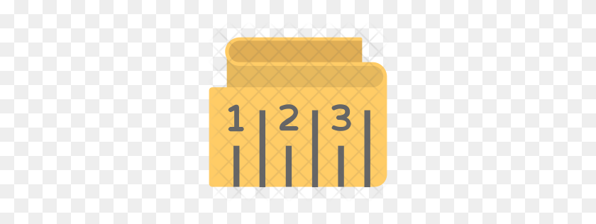 256x256 Значок Премиум Измерительная Лента Скачать Png - Желтая Лента Png