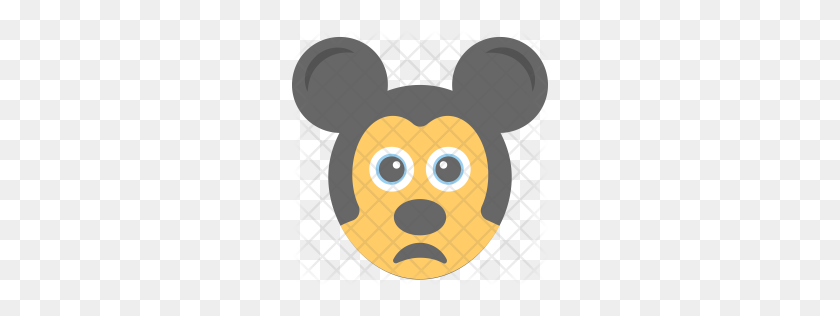 256x256 Значок Премиум Микки Маус Emoji Скачать Png - Лицо Микки Мауса Png
