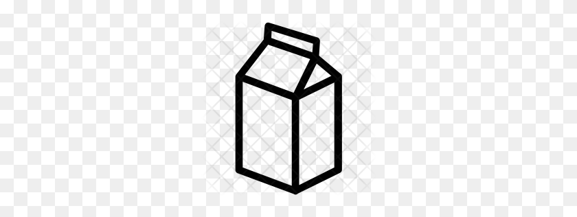 256x256 Иконка Коробка Молока Премиум Скачать Png - Коробка Молока Png