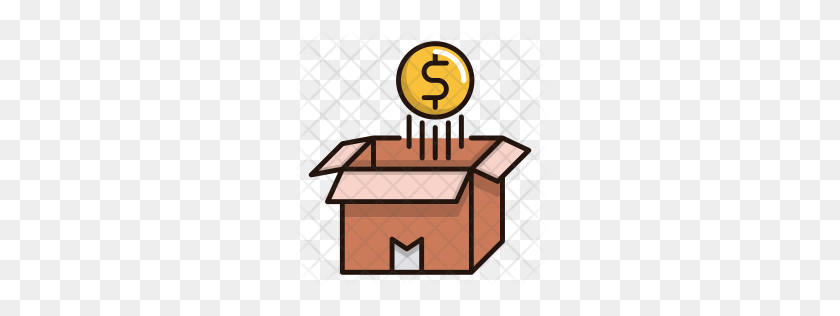 256x256 Premium Money Box Icon Download Png - PNG Money