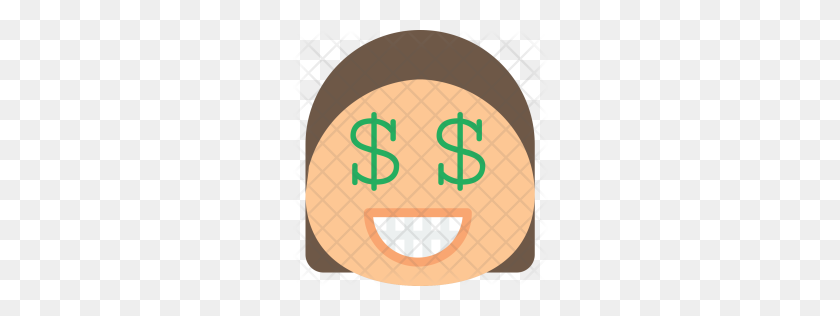 256x256 Premium Money Boca Face Emoji Icon Descargar Png - Money Emoji Png