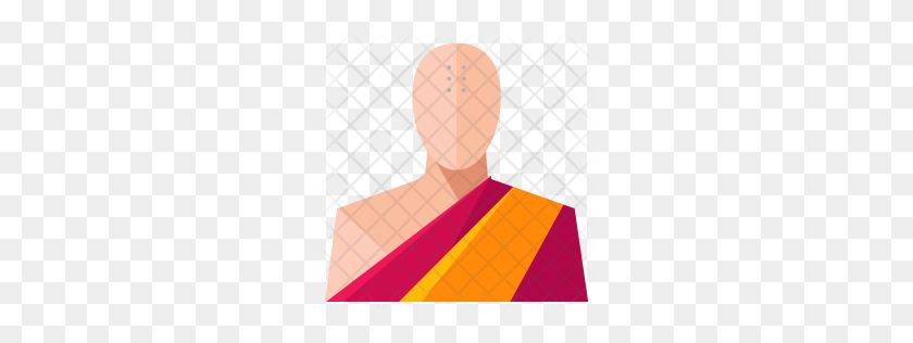 256x256 Premium Monk Icon Download Png - Monk PNG