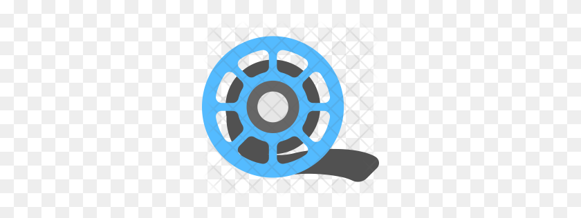 256x256 Premium Movie Reel Icon Download Png - Movie Reel PNG
