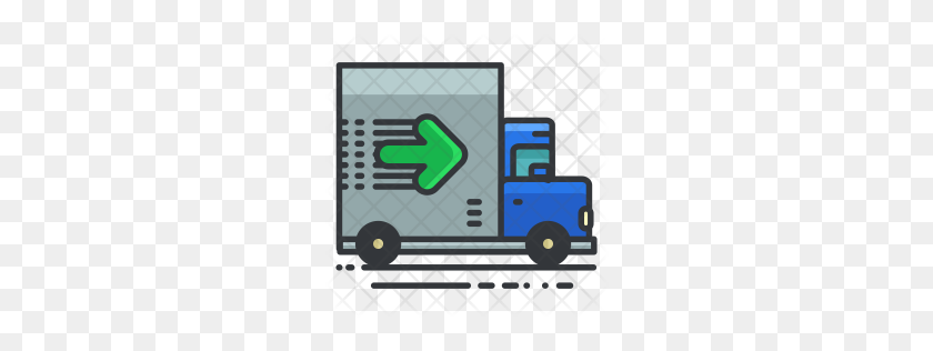 256x256 Premium Moving Truck Icon Download Png - Moving Truck PNG