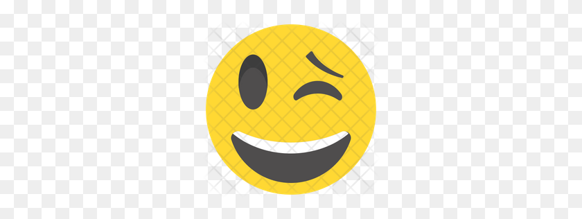 256x256 Premium Naughty Emoji Icon Descargar Png - Riendo Emoji Png Transparente