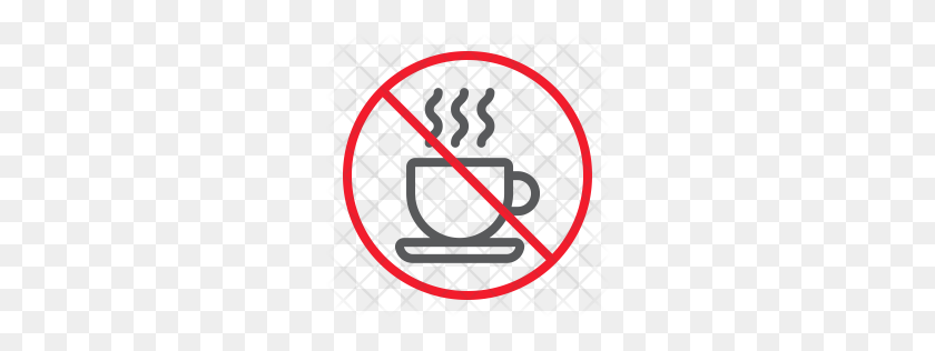 256x256 Premium No Coffee Icon Download Png - No Symbol PNG