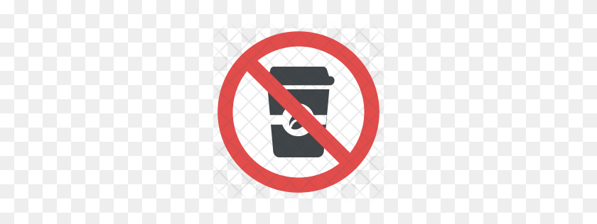 256x256 Premium No Coffee Sign Icon Download Png - No Symbol PNG