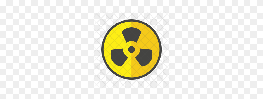 256x256 Icono De Radiación Nuclear Premium Descargar Png - Símbolo De Radiación Png