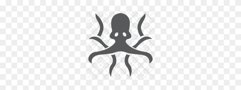 256x256 Premium Octopus Icon Download Png - Octopus Black And White Clipart